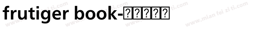 frutiger book字体转换